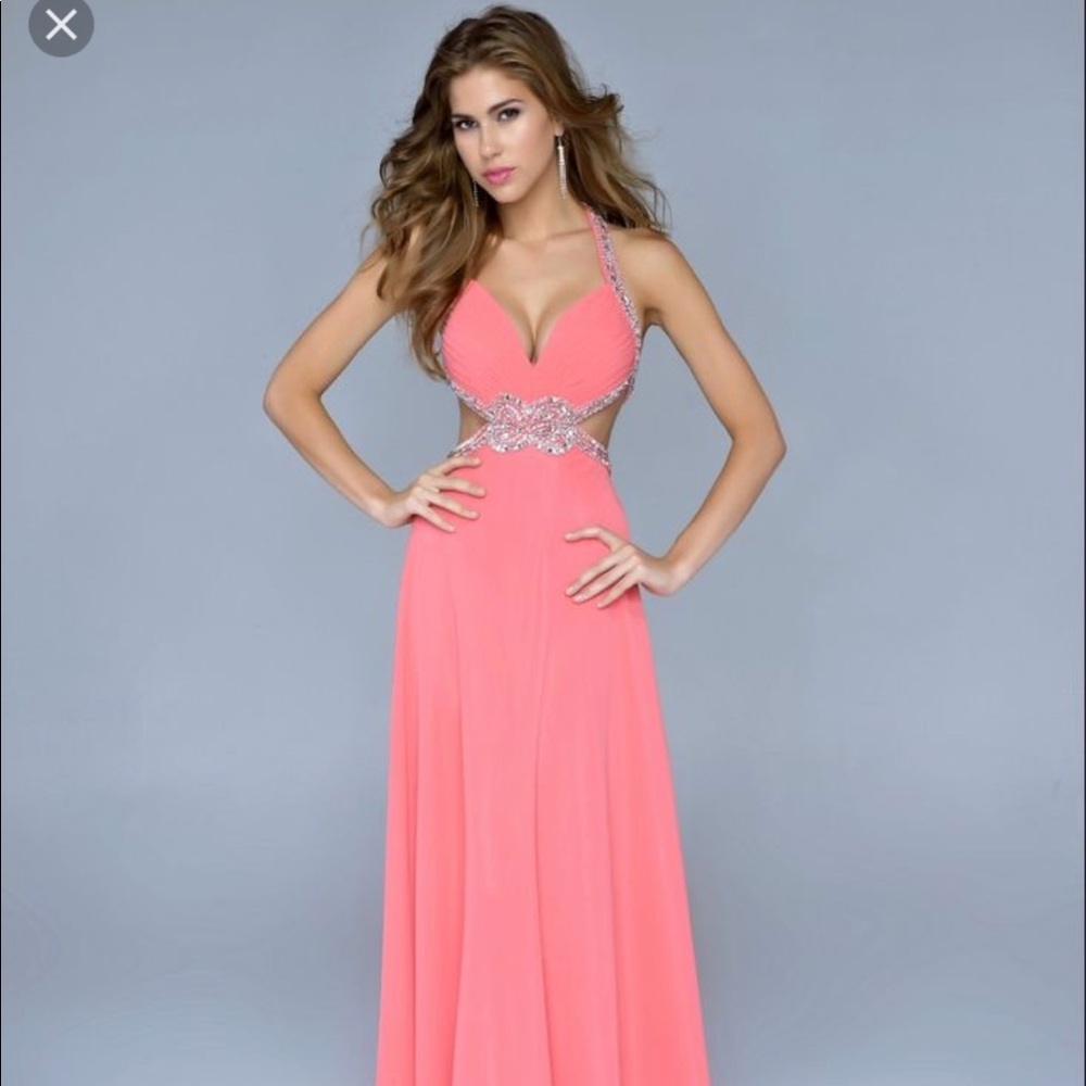 Prom Dress : Size 2 Nina Cannaci Beaded Open Back